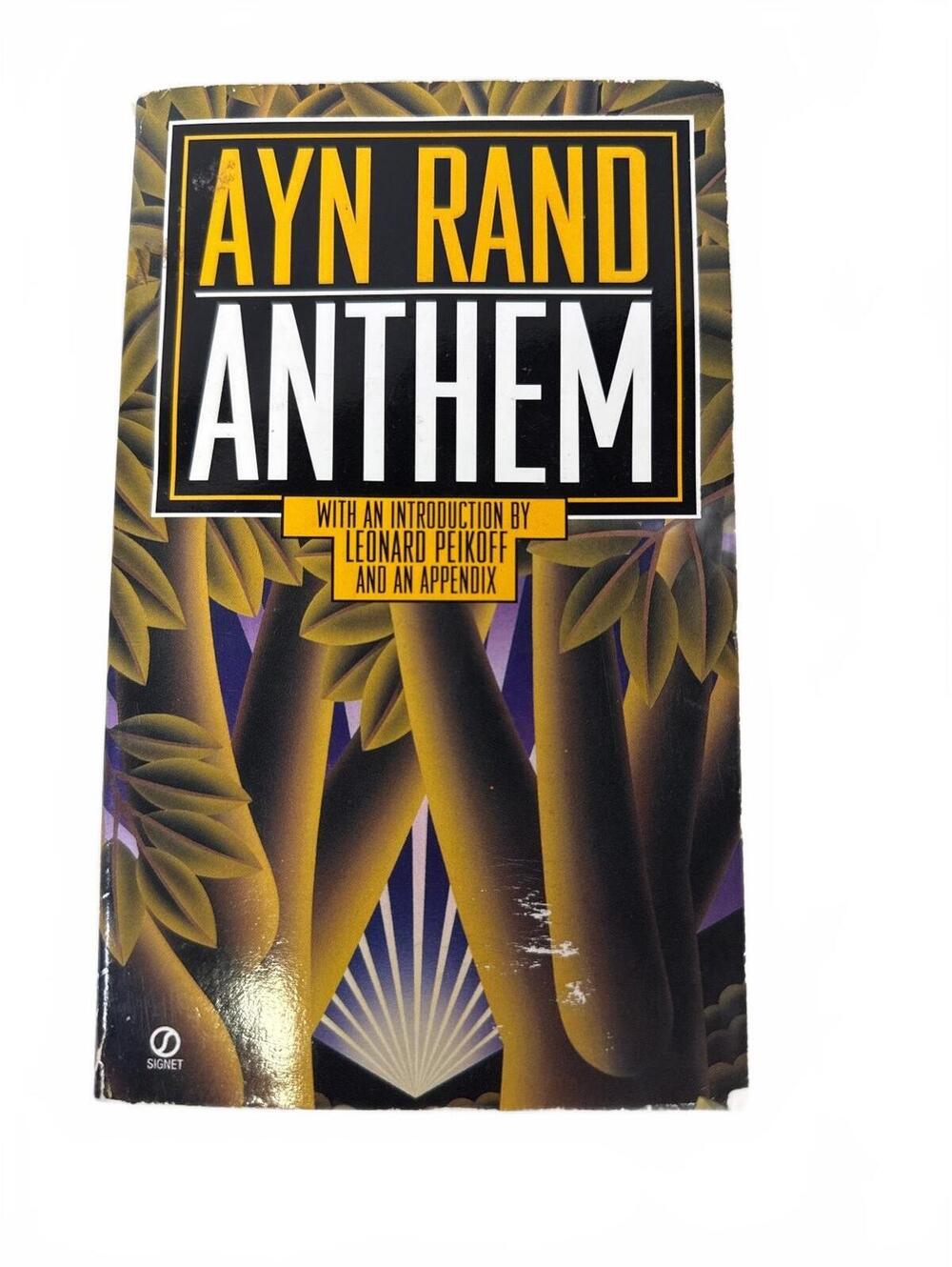 Anthem by Ayn Rand Paperback Book with Introduction by Leonard Peikoff